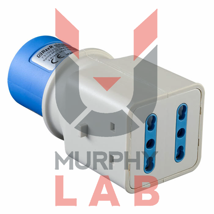 REERR adattatore da IEC309 2P+T a 2 prese S17 bypass